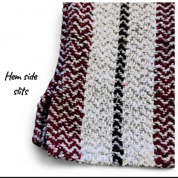 Baja Joe Mexican Baja Hoodie Unisex Size Small - Burgundy and Grey - Picture 7 of 9